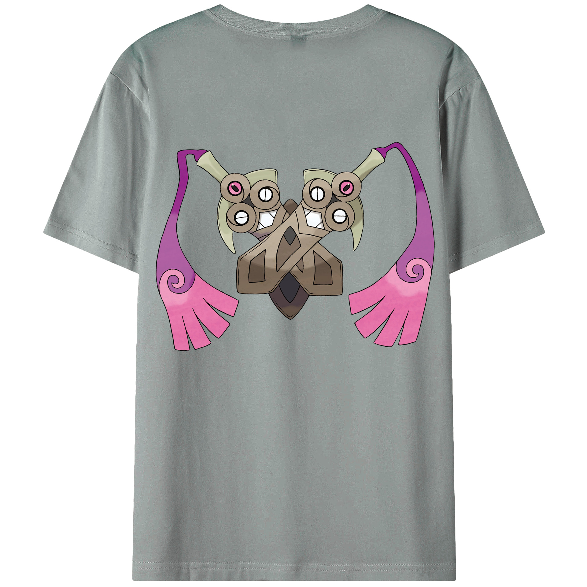 （画像用） ポケットモンスター Pokémon 綿100％ メンズ半袖Tシャツ（バックプリント） 通気性
